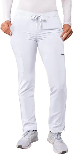 Vista 25 de Adar Addition Scrubs para mujer - Pantalones ajustados de yoga con cordón, para mujer Negro