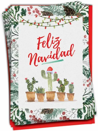 Vista 9 de NobleWorks 36 tarjetas de felicitación navideñas humorísticas en caja con sobres de 5 x 7 pulgadas para hombres y mujeres (1 diseño, 36 cada una)
