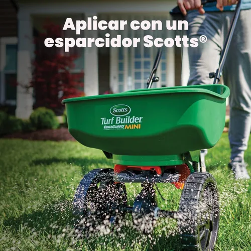 Vista 7 de Scotts Turf Builder fertilizante para césped - Con repelente para crabgrass HALTS Herbicida pre-emergente, fertilizante para césped, cubre 5,000