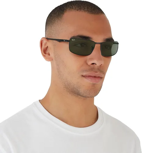 Vista 7 de Ray-Ban Gafas de sol rectangulares de metal RB3498 para hombre