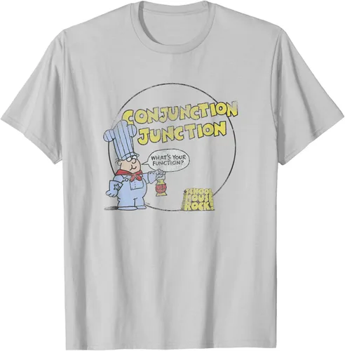 Vista 30 de Schoolhouse Rock Conjunction Junction Conductor Retro TV Camiseta Asfalto