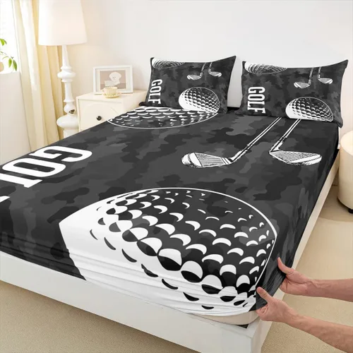 Vista 44 de Erosebridal Graffiti Rugby Ball Sheets for Boys Girls Colorful Rugby Helmet Fitted Sheet,Sports Kids Bedding Sets Football Game Bed Sets Twin 2 Piece