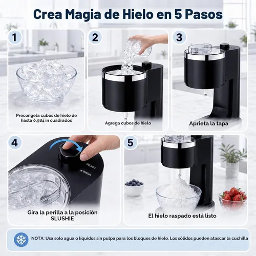 Vista 4 de Máquina para hacer helados y máquina de hielo afeitado, máquina
