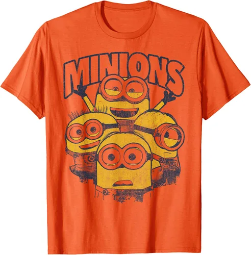 Vista 27 de Despicable Me Minions Vintage Group Graphic Camiseta Gris Oscuro