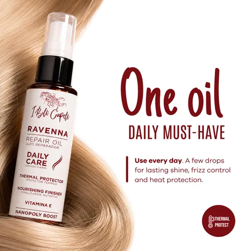 Vista 8 de I Belli Capelli Ravenna Kit - B-tox para cabello rubio + aceite reparador