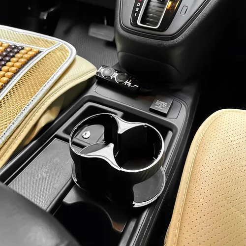 Vista 6 de Portavasos doble para automóvil, inserto de taza extra 2 en 1 con base expandible, adaptador extensor multifuncional con boca elástica de apertura