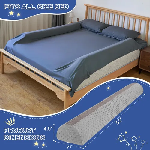 Vista 2 de Rieles de protección de cama para niños pequeños con espuma, 1 paquete de rieles de cama de espuma para niños pequeños, rieles de protección