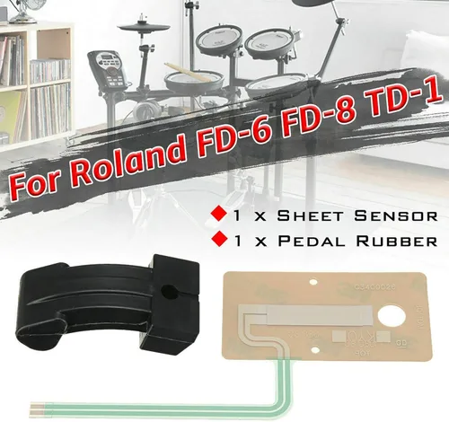 Vista 2 de Pedal de actuador de sensor de hoja apto para Roland Drum FD-8 TD-1 Hi Hat Pedal Parte de goma Circuito TD4 9 11 15 17 Accesorios Sensor Actuador