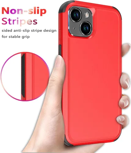 Vista 6 de Diverbox Funda para iPhone 14 [a prueba de golpes] [a prueba de caídas] [pantalla de vidrio templado + protector de lente de cámara], funda
