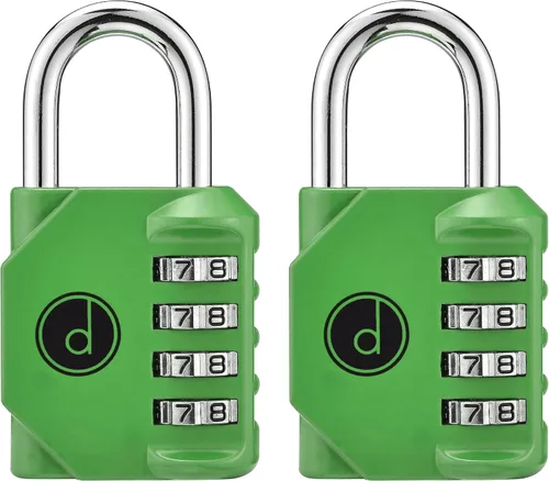 Vista 19 de Candado: cerradura de 4 dígitos de combinación para lockers de gimnasios, deportes, escuelas & empleados, aire libre, vallas y almacenamientos. Todo