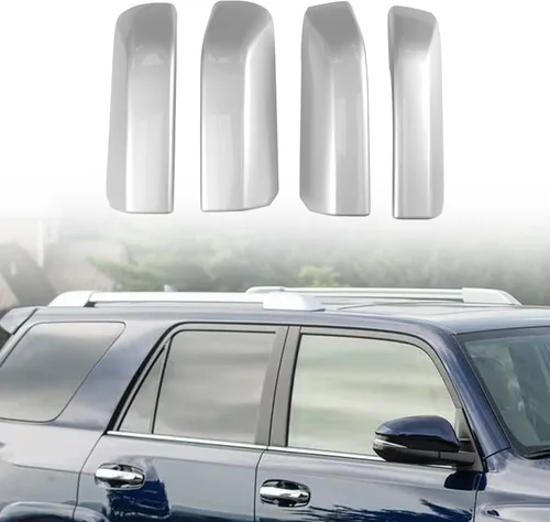 Vista 9 de HIGH FLYING Cubiertas protectoras negras para patas de rieles de techo para Toyota 4Runner N210 2003-2009 Negro