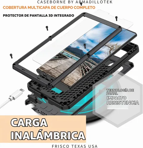 Vista 2 de Lunivop - Carcasa para Samsung Galaxy s22 Ultra de 6,8 pulgadas, color negro