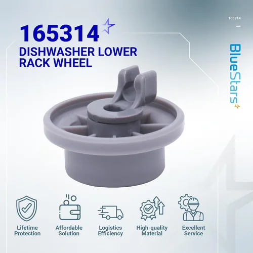 Vista 9 de BlueStars 165314 Rueda del Estante Inferior del Lavavajillas Piezas de Lavavajillas Bosch - Compatible con lavavajillas Bosch y Kenmore - Reemplaza