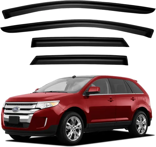Vista 9 de Visores para ventanas y protectores contra la lluvia para Ford F150 de cabina estándar 1980-1996, Deflectores de viento y protectores para ventanas
