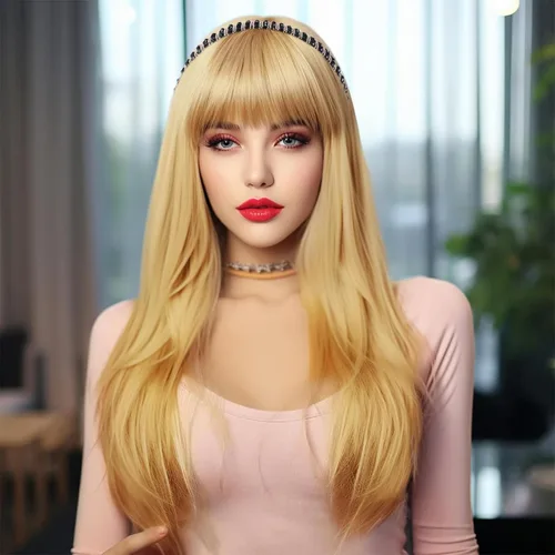 Vista 10 de Flequillo de cabello humano con clip, flequillo delgado con correa de diamantes de imitación, extensiones de cabello para mujer, flequillo plano