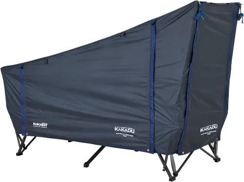 Vista 8 de Kakadu Tienda de Campamento Cuna, para 1 Persona, Configuración Fácil en 1 Minuto, Plegable, Compacta, Tienda Elevada con Toldo Impermeable