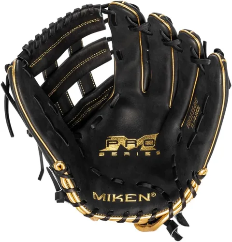 Vista 7 de Miken Pro Series - Guantes de sóftbol de lanzamiento lento, 13 pulgadas, blanco/rojo