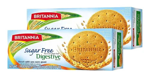 Vista 7 de Britannia Galletas digestivas originales y sin azúcar, paquete combinado variado, galletas con sabor a trigo integral, aperitivos saludables Tea