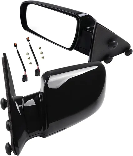 Vista 19 de Conjunto de espejo lateral del conductor o del pasajero para Ford F150 F250 F350 plegable manual, sin calefacción, color negro liso, paquete de 1