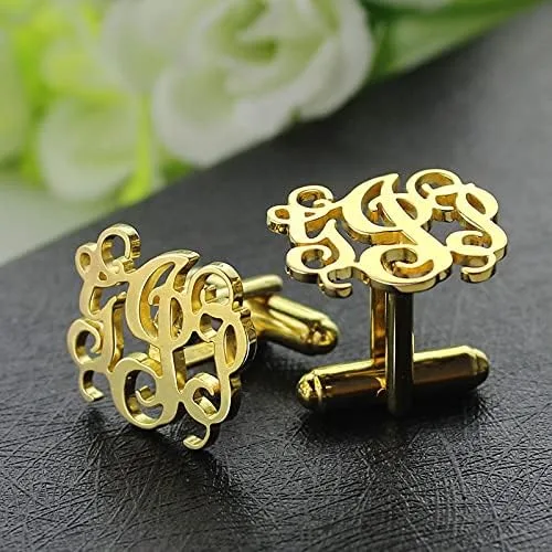 Vista 4 de AILIN Gemelos personalizados para hombre, acero inoxidableplata de ley 925, gemelos personalizados para negocios, bodas, día del padre, regalos
