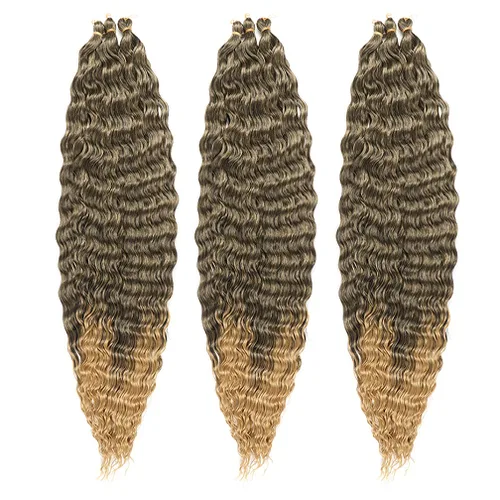 Vista 48 de 3 trenzas de ganchillo Passion Twist, cabello sintético preseparado para trenzar de 14 pulgadas, 3 paquetes de cabello trenzado pretrenzado