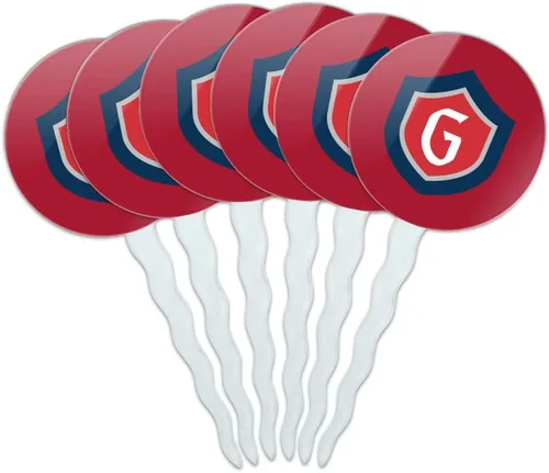 Vista 238 de Abilene Christian - Juego de 6 palillos para cupcakes con logotipo secundario