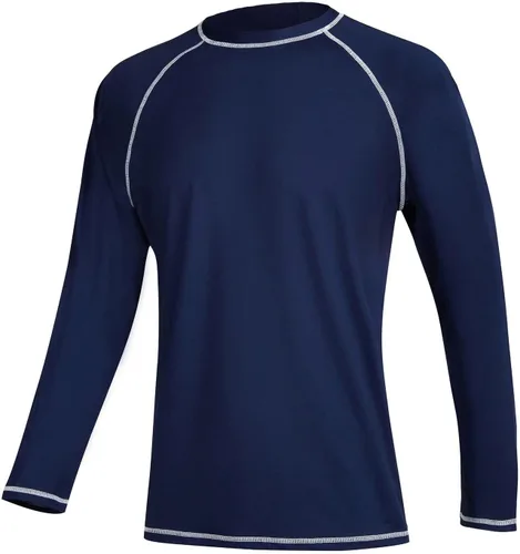 Vista 24 de Camisetas de natación de manga larga para hombres Rashguard UPF 50+ Camisa de protección solar UV Atlética Entrenamiento Correr Senderismo Camiseta