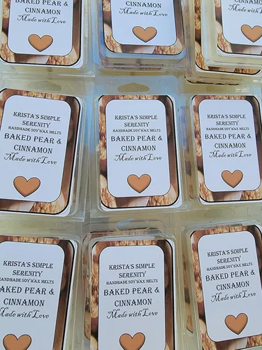 Vista 6 de Krista's Simple Serenity Wax Melts (Baked Pear and Cinnamon)