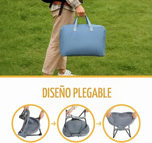 Vista 5 de KITTY KINGDOM - Hamaca plegable para gatos sin montaje, cama elevada portátil para gatos Breathable Mesh Raised Pet Bed for Indoor & Outdoor Use.