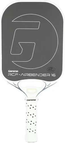 Vista 7 de GAMMA RCF Airbender - Paleta de pickleball, fibra de carbono cruda, sistema de peso de mango personalizable y garganta abierta aerodinámica