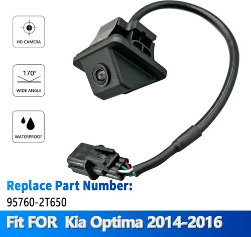 Vista 4 de Cámara de respaldo de visión trasera compatible con Kia Optima 2014 2015 2016 Reverse Park Assist cámara de respaldo que reemplaza 95760-2T650