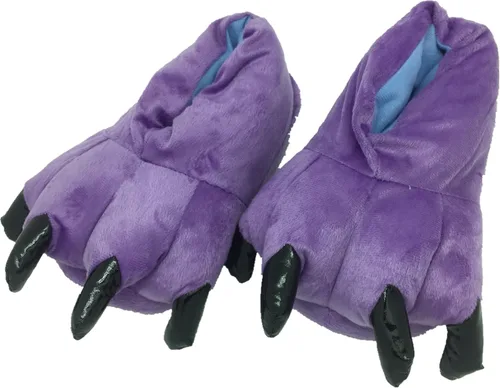 Vista 49 de Zapatos de casa cálidos de felpa con pies de animales para disfraz