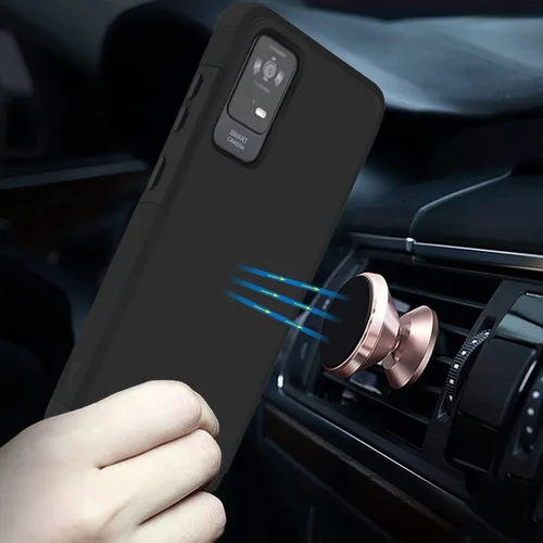 Vista 2 de TJS - Funda para teléfono compatible con TCL ION X, V, 40 Z, color negro