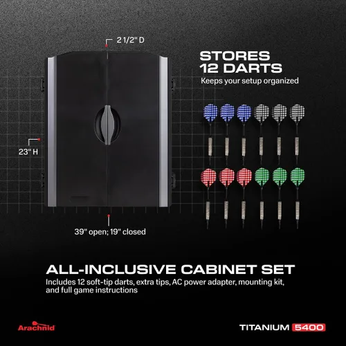 Vista 6 de Arachnid Titanium 5400 - Diana electrónica y gabinete, color negro