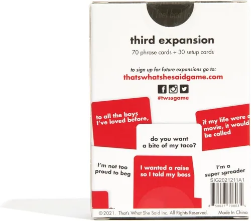 Vista 4 de That's What She Said Juego - Tercera expansión