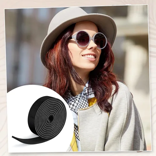 Vista 4 de Outus 23 piezas de cinta reductora de tamaño de sombrero, inserto de espuma, rollo de cinta reductora autoadhesiva (negro)