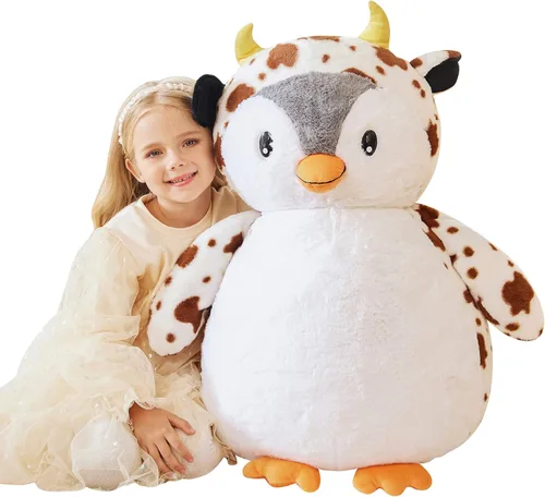 Vista 9 de EARTHSOUND Juguete de peluche con diseño de conejo gigante, conejo de 23 pulgadas de tamaño grande, juguetes suaves de tamaño jumbo, lindo y enorme