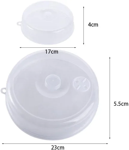 Vista 2 de generic Cubierta de plástico para alimentos para microondas con agarre, cubierta universal de sellado de PP para platos de alimentos, tapa