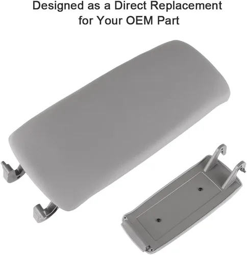 Vista 8 de SCITOO Kit de tapa de consola central gris para Audi A4 2002-2008 para Audi A4 2004-2009 para Audi A4 Quattro cubierta de consola central 2002