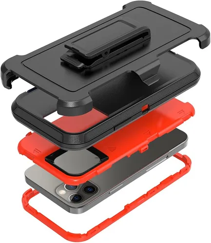 Vista 7 de Funda compatible con iPhone 13 Pro Max de 6.7 pulgadas, con protectores de pantalla, resistente, a prueba de golpes, protección de cuerpo completo