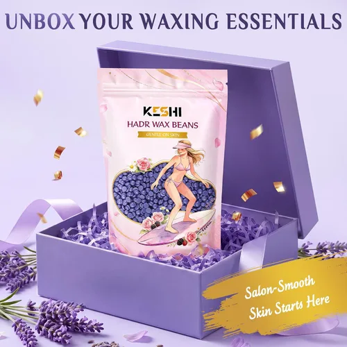 Vista 7 de KeShi Hard Wax Beans 1lb for Hair Removal Kit, Stripless Wax Beads Refill