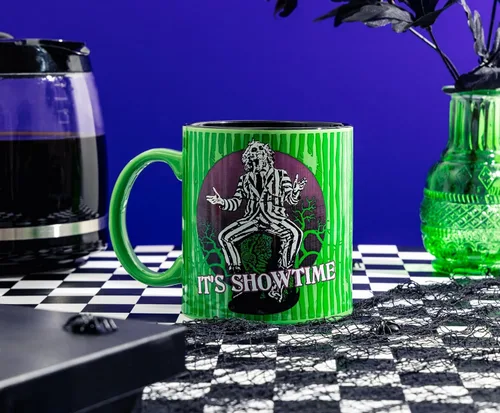 Vista 5 de Silver Buffalo Beetlejuice It's Showtime - Taza de cerámica, 20 onzas