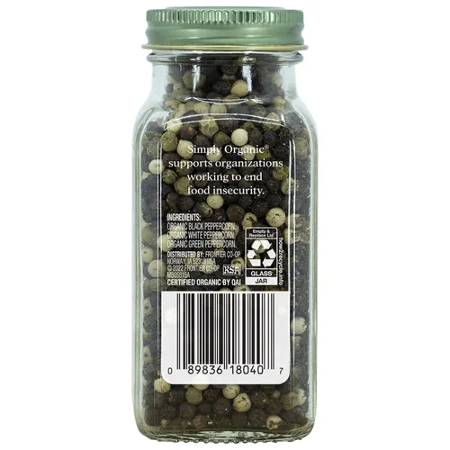 Vista 2 de Simply Organic Mezcla de pimienta, certificado orgánico 2.93 oz Paquete de 4