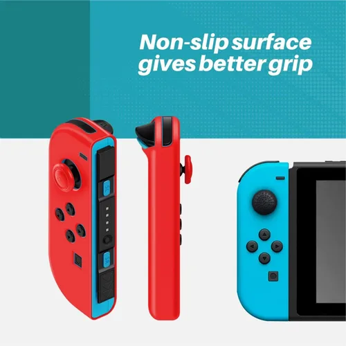 Vista 4 de TNP Joycon - Funda para Nintendo Switch - Funda de silicona Joy Con para Nintendo Switch y Switch OLED - Funda protectora para controlador