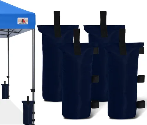 Vista 17 de ABCCANOPY - Juego de anclaje de 4 bolsas de arena de 112 libras para toldos desplegables para exteriores