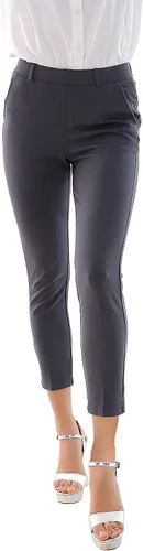 Vista 2 de Marycrafts - Pantalones de vestir elásticos para mujer, para trabajo, negocios o hacer yoga, fáciles de poner