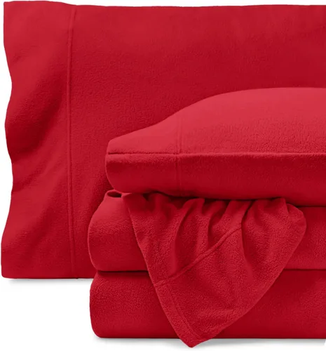 Vista 10 de Bare Home Juego de sábanas de forro polar súper suave, tamaño individual, forro polar extra afelpado, sábanas de cama que no forman bolitas, calidez