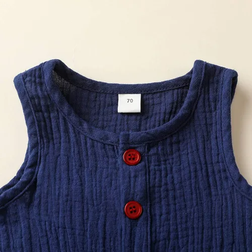 Vista 4 de TBUIALL Mameluco liso para niñas con bolsillos para bebés, overol para niños, mameluco y overol de espalda con espalda