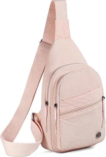 Vista 12 de EVANCARY - Mochila pequeña tipo bandolera para mujeres y hombres, mochila de pecho tipo bandolera para viajes, senderismo y actividades al aire libre