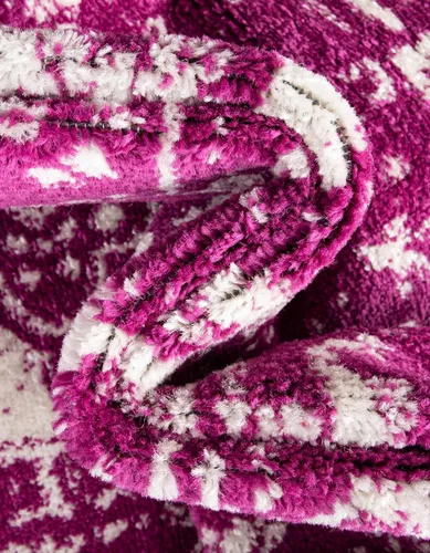 Vista 9 de Rugs.com Arlington Collection - Alfombra de pasillo de 12 pies, color morado, de pelo medio, perfecta para pasillos, entradas